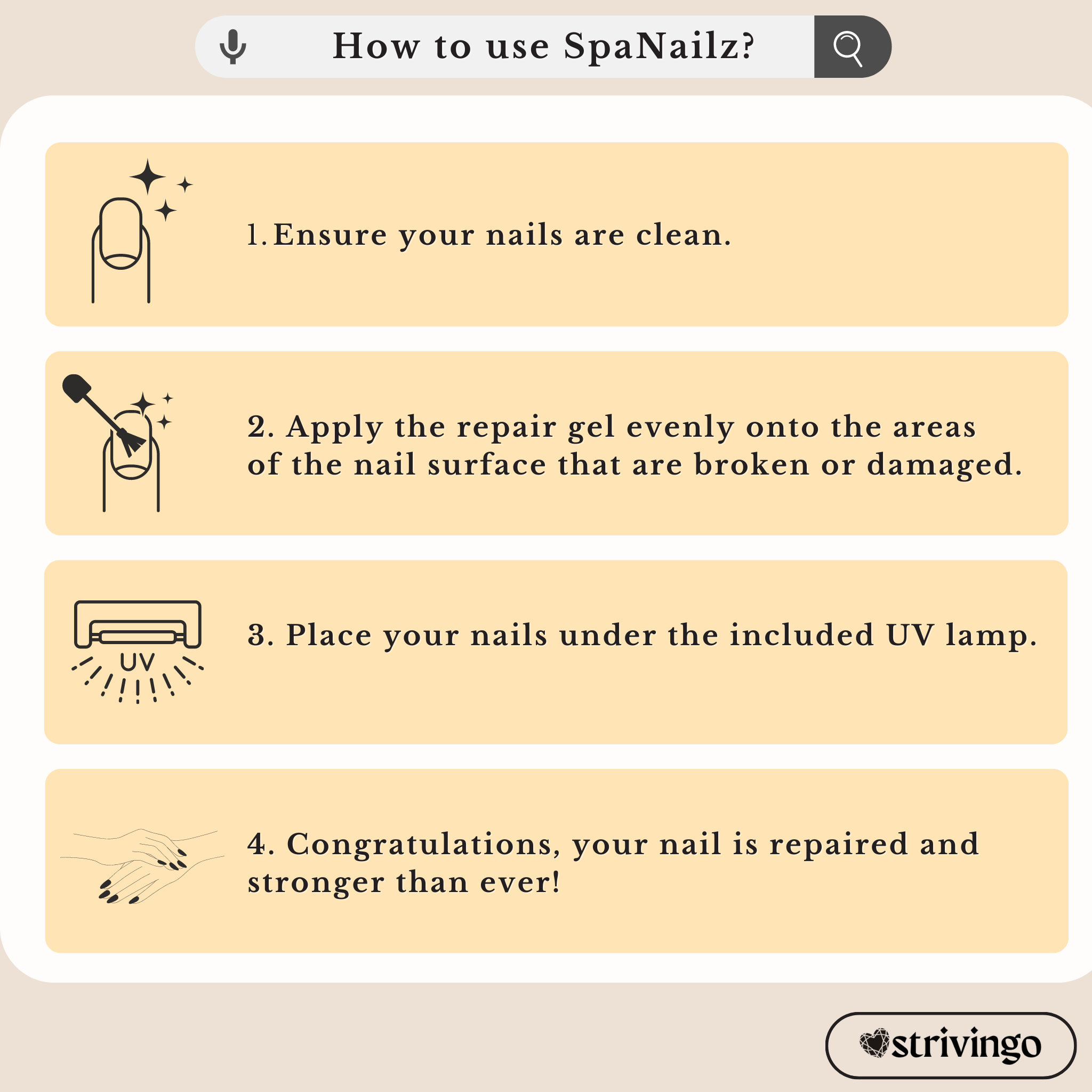 SpaNails™ – 3-in-1-Nagelreparaturset