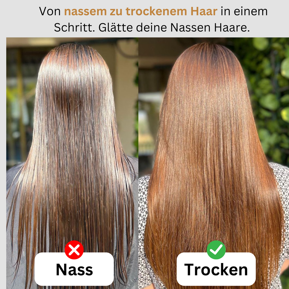 Haarglätter | Elektrisches Styling-Gerät mit Griff und Ein/Aus-Schalter | Für glattes Haar im Alltag zuhause und unterwegs 3