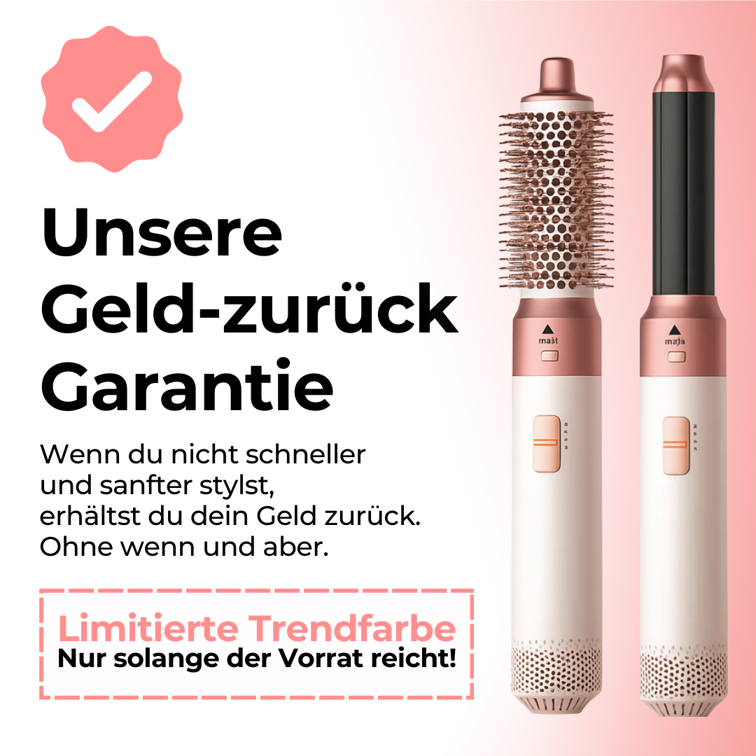 5 in 1 Haarstyler trueglow | 5 Funktionen in einem Gerät für individuelles Styling im Alltag | Limitierte Sonderedition 5