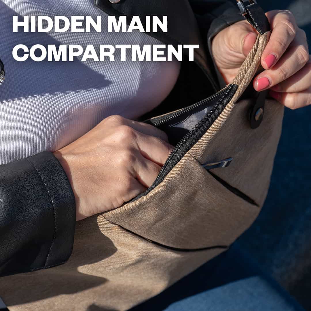 SafeCarry™ - Umhängetasche - Perfekt zum Reisen, Wandern und als Diebstahlschutz!