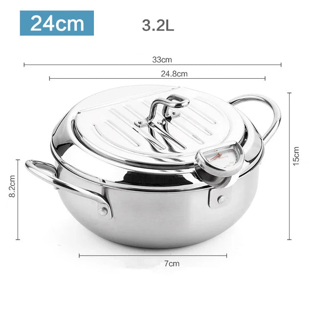 MasterFryer™ - Frittierpfanne mit Thermometer
