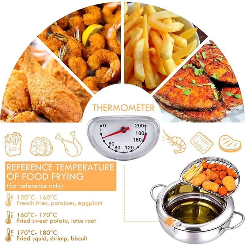 MasterFryer™ - Frittierpfanne mit Thermometer
