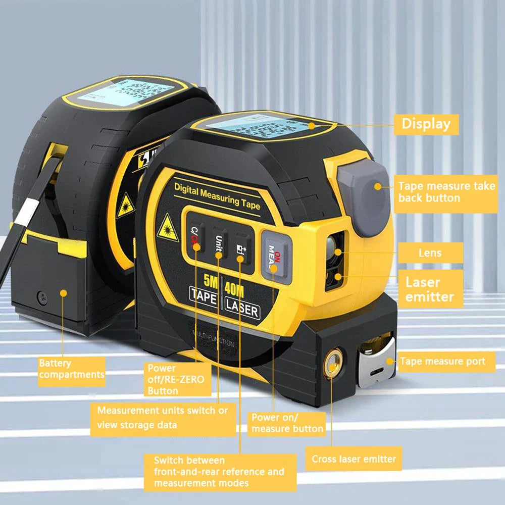 LaserMaster™ – Fortschrittliches digitales und Maßband-Messgerät