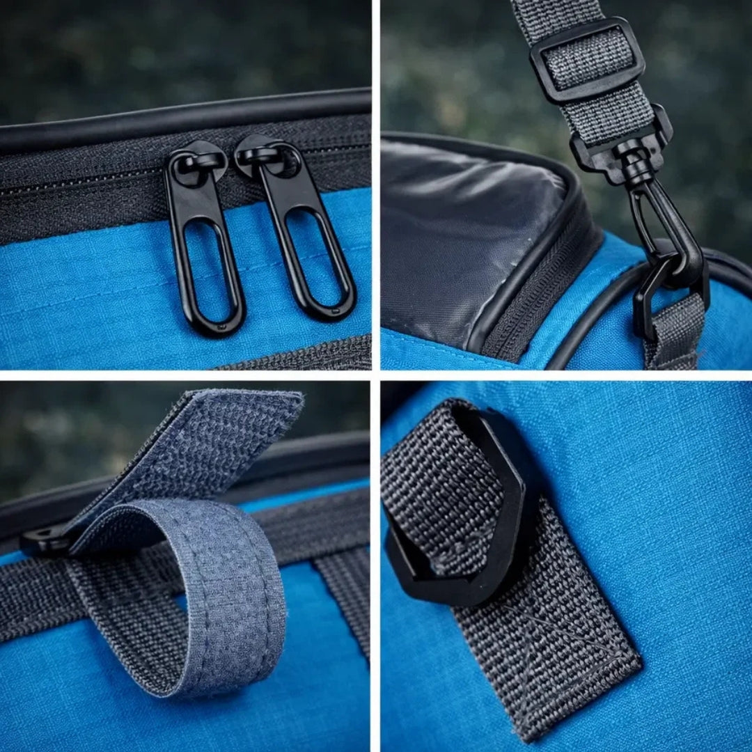 Lenkertasche Fahrrad Wasserdicht | Touchscreen-Fach für Smartphone-Navigation | Klettverschluss, passt auf jeden Lenker 16