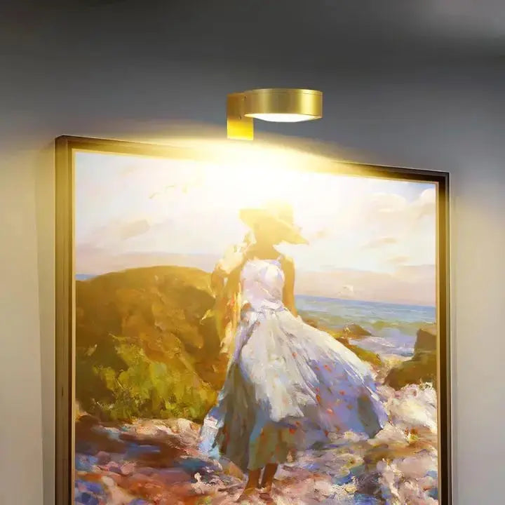 LED-Bilderleuchte Aluminium, Magnetmontage ohne Werkzeug | Gold oder Schwarz | Dimmbar, bis 12 Std. Laufzeit, 300 Lumen 1