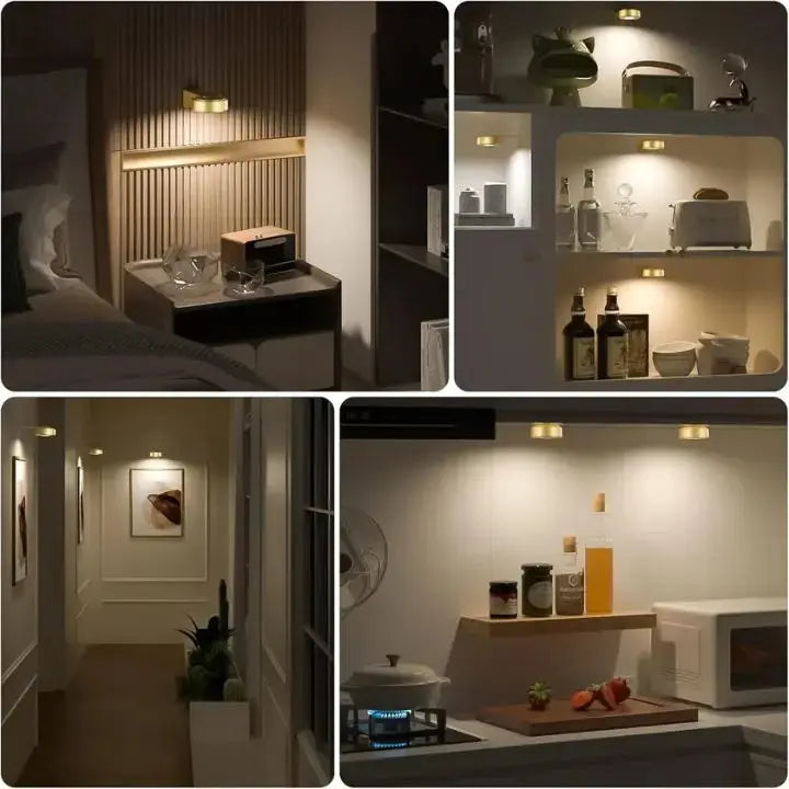 LED-Bilderleuchte Aluminium, Magnetmontage ohne Werkzeug | Gold oder Schwarz | Dimmbar, bis 12 Std. Laufzeit, 300 Lumen 5