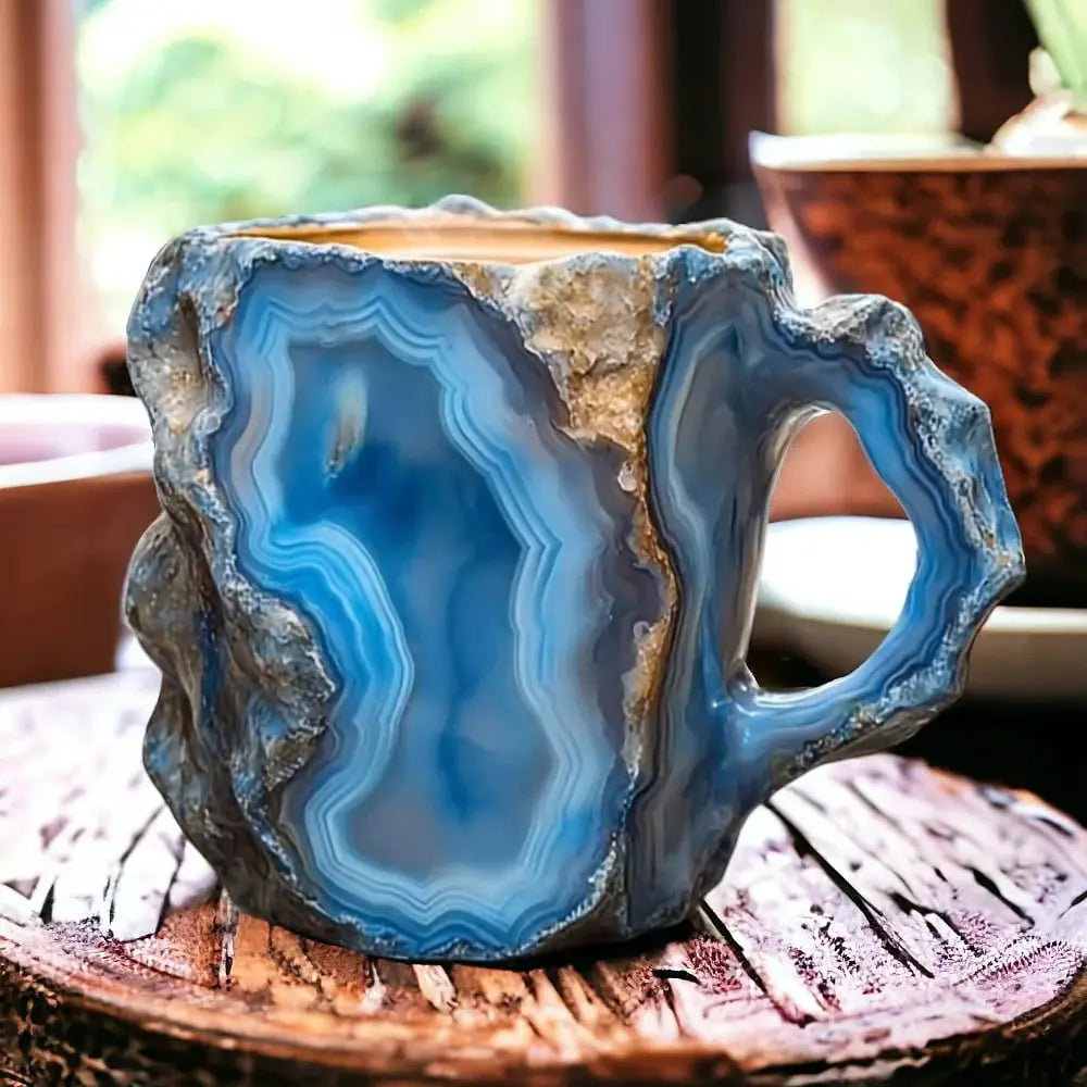 Kaffeetasse im Kristall-Design handgefertigt 250 ml