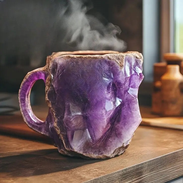 Kaffeetasse im Kristall-Design handgefertigt 250 ml
