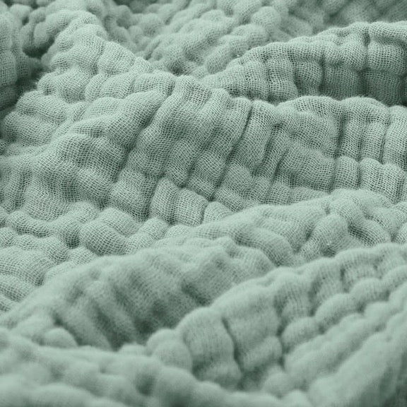Musselindecke | Mehrlagig, Weich, Atmungsaktiv | Kuscheldecke und Überwurf für Bett, Sofa, Couch und unterwegs 3