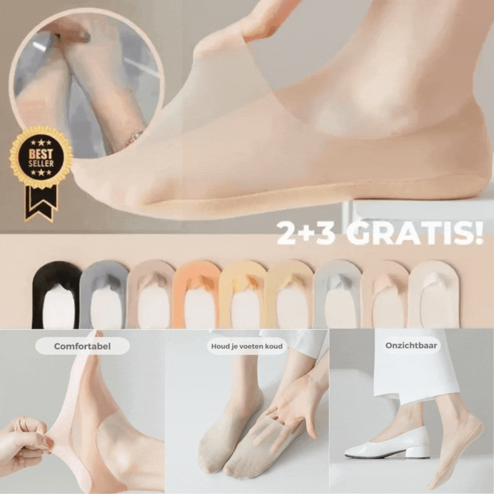 2+3 Gratis | StrideCool™ – Unsichtbare Socken aus Eisseide