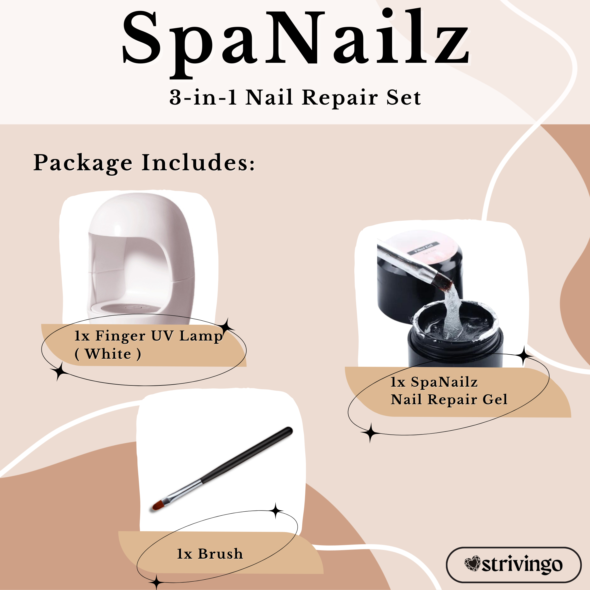 SpaNails™ – 3-in-1-Nagelreparaturset