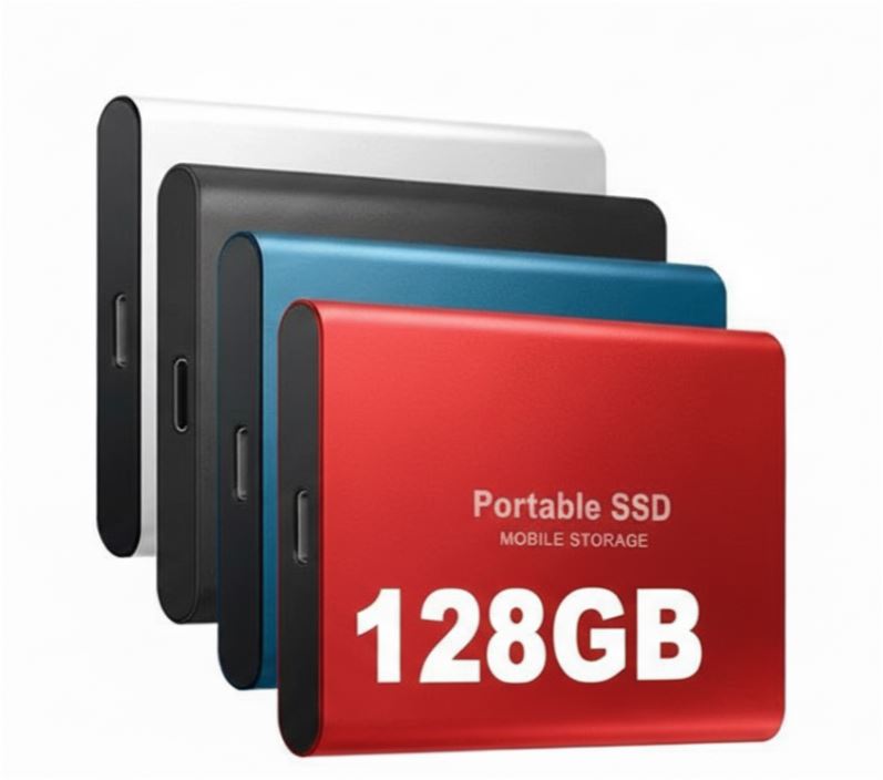 Externe SSD 128GB | Ultraschnelle Datenübertragung, schlagfestes Aluminiumgehäuse | Kompakt für Reise, Beruf und Gaming 5