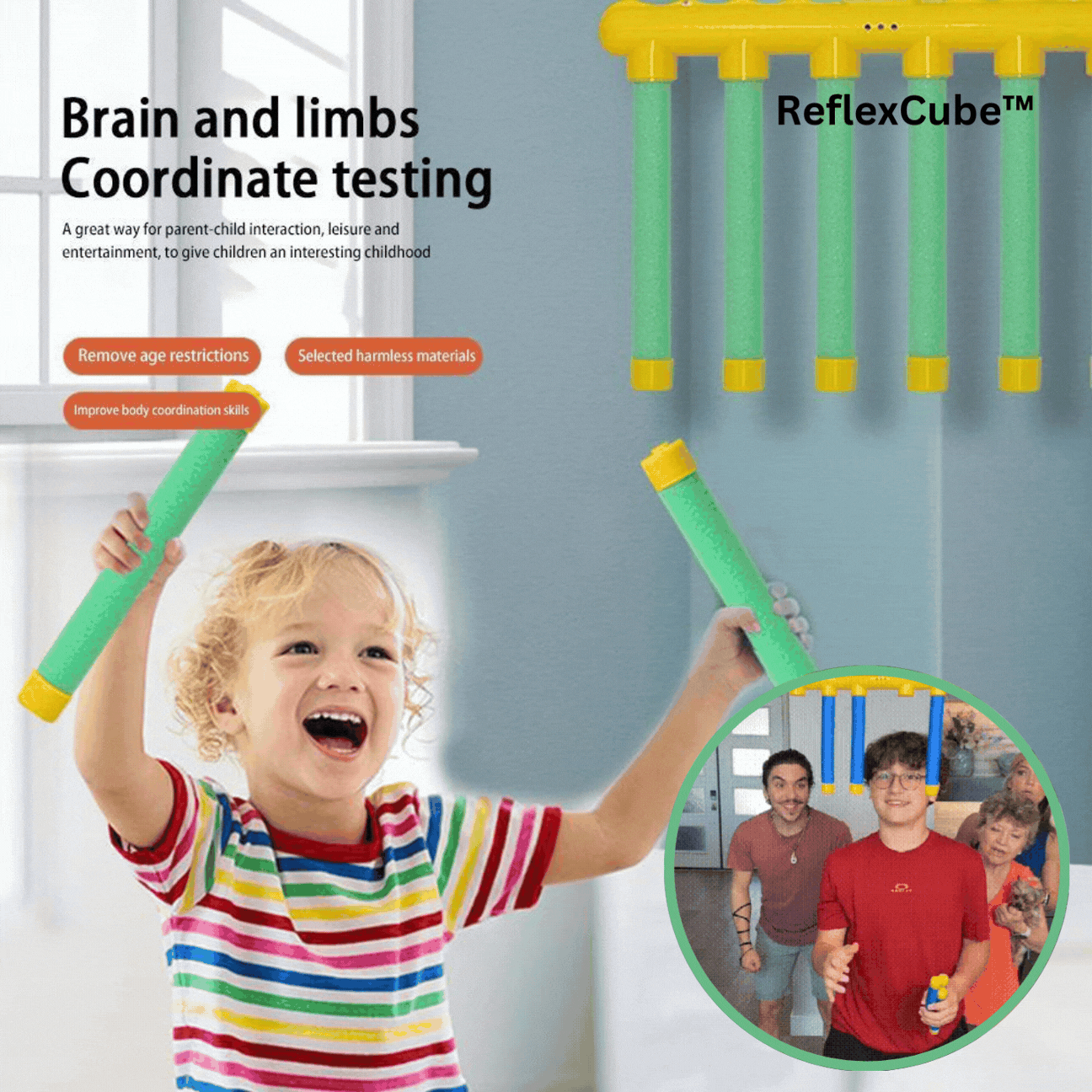 CubeFlex™ – Reflex-Trainingsspiel für Kinder und Familienspaß