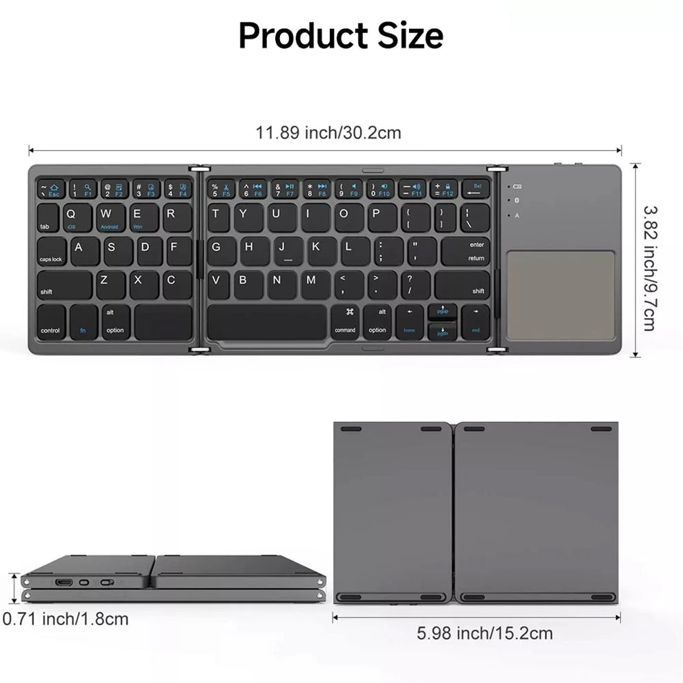 KeyPorta™ – Ultrakompakte tragbare Tastatur