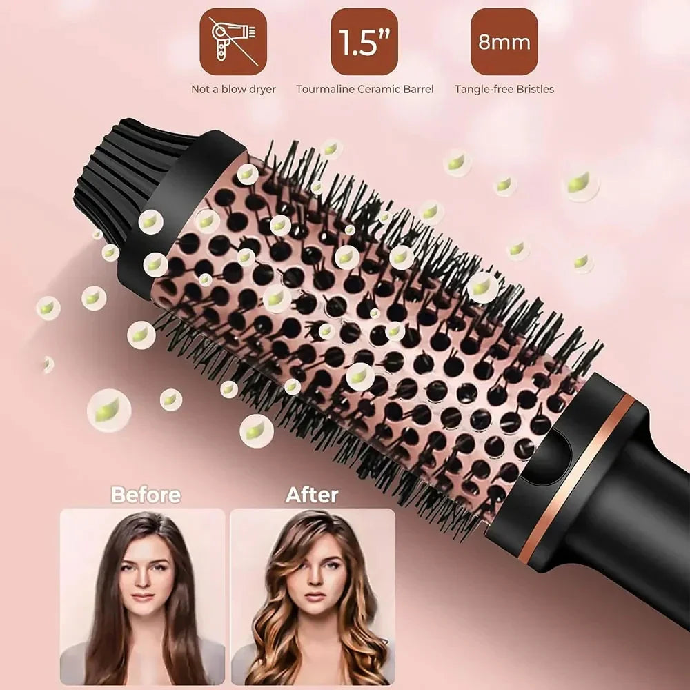 3-in-1 Haarstyler mit Ionen-Technologie | Glätten, Locken & Volumen | Thermo-Borsten mit Anti-Verbrühungsschutz 5