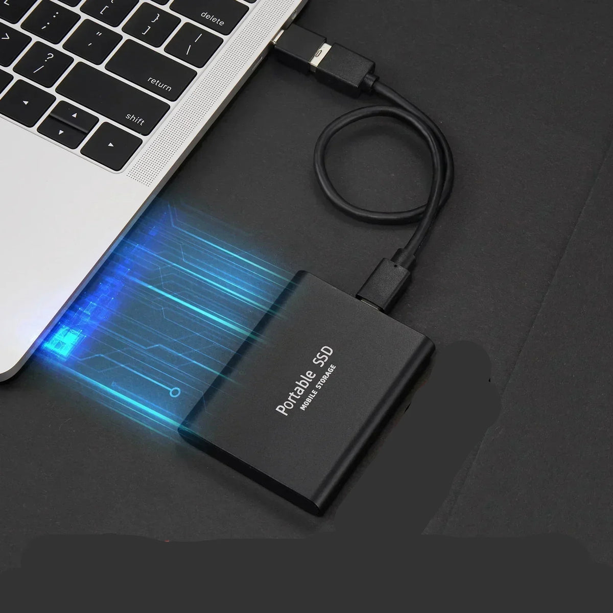 Externe SSD 128GB | Ultraschnelle Datenübertragung, schlagfestes Aluminiumgehäuse | Kompakt für Reise, Beruf und Gaming 1