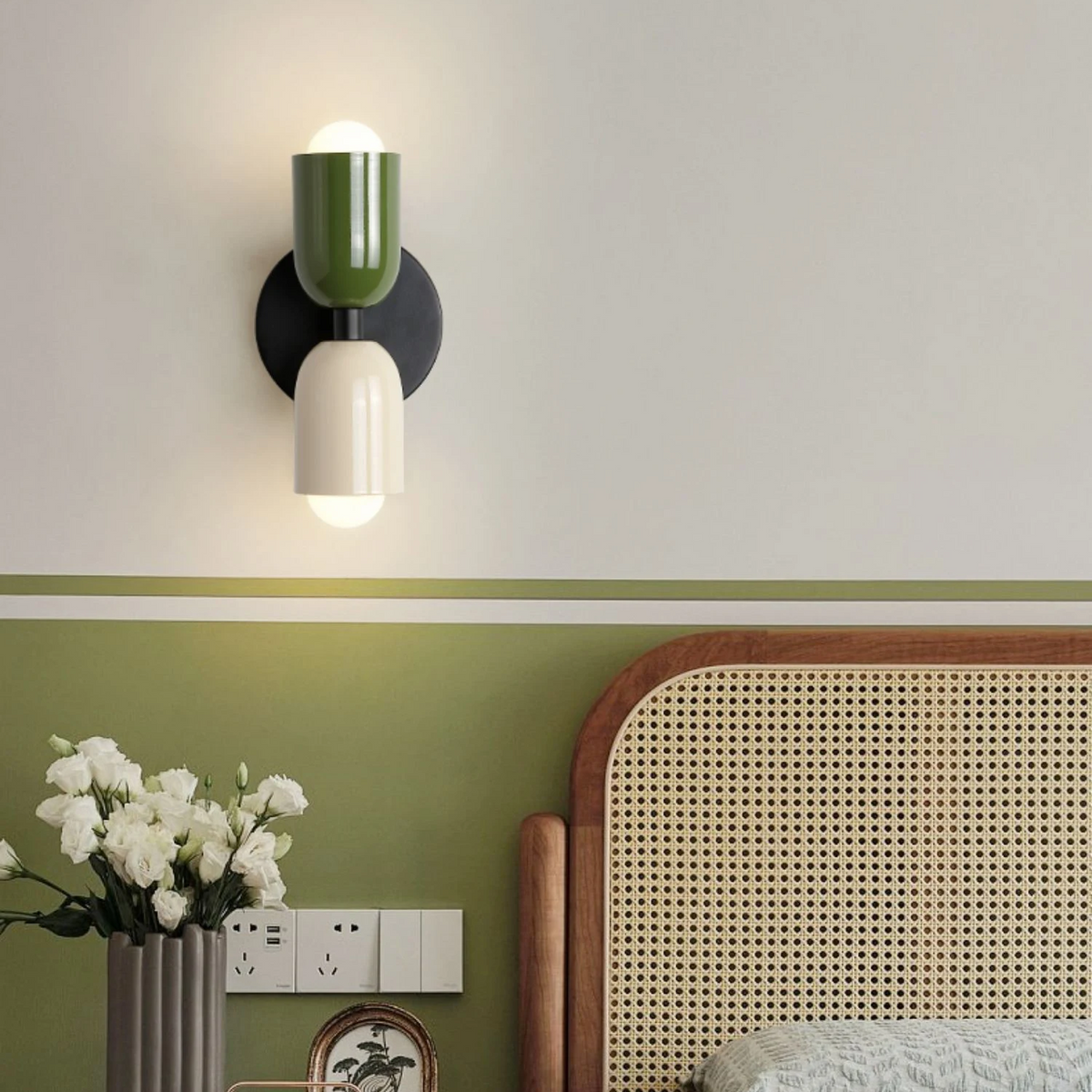 LED-Wandleuchte Edelstahl mit zwei Lichtköpfen | Nordic Design, Warmweißes Licht | Energieeffizient & Einfache Montage 3