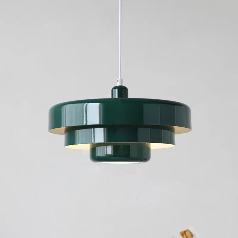LED-Pendelleuchte Eisen Ø 35 cm, Höhe 21 cm | Geometrisch, 5 Farben wählbar | Warmweiss, Kaltweiss, Neutral, höhenverstellbar 5