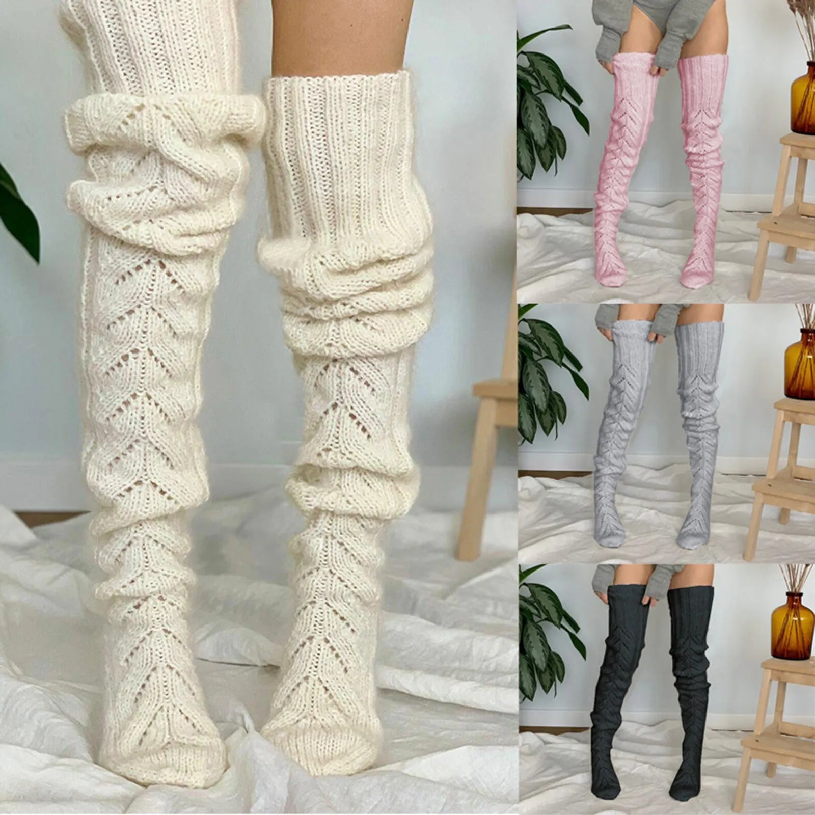 Snuglez™ - Gemütliche Overknees für Damen