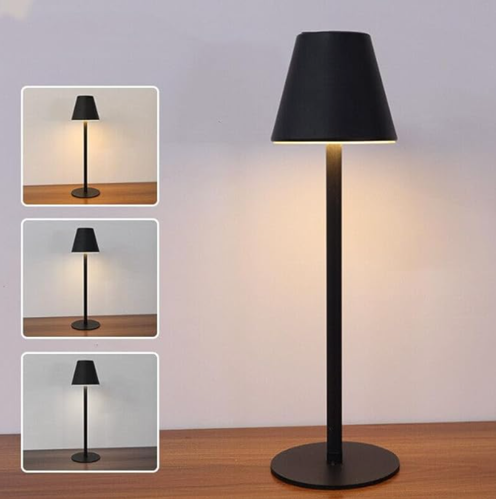 Kabellose Dimmbare LED Akku Tischlampe | Touch Bedienung, 3-Stufen Dimmfunktion | Wiederaufladbar für Wohnzimmer & Nachttisch 4