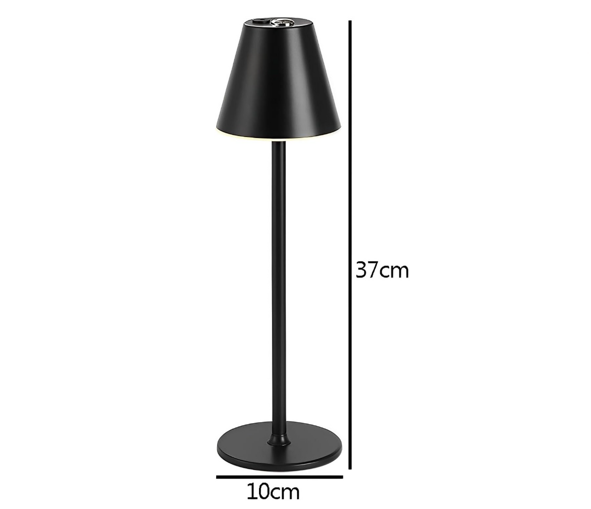 Kabellose Dimmbare LED Akku Tischlampe | Touch Bedienung, 3-Stufen Dimmfunktion | Wiederaufladbar für Wohnzimmer & Nachttisch 6
