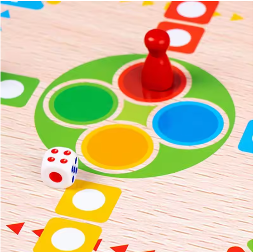 2-in-1 Holz-Brettspiel Strategie & Hockey | Bunte Holzfiguren, Farberkennung | Ideal für Familienspieleabende zuhause 10