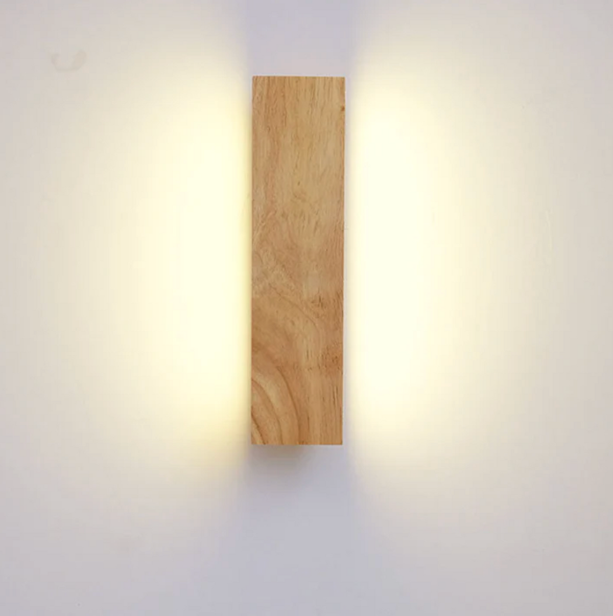 Holz-Wandleuchte mit LED-Lichtlinie | Massivholz, Montage in jeder Ausrichtung | Ideal für Schlafzimmer, Flur & Treppenhaus 14