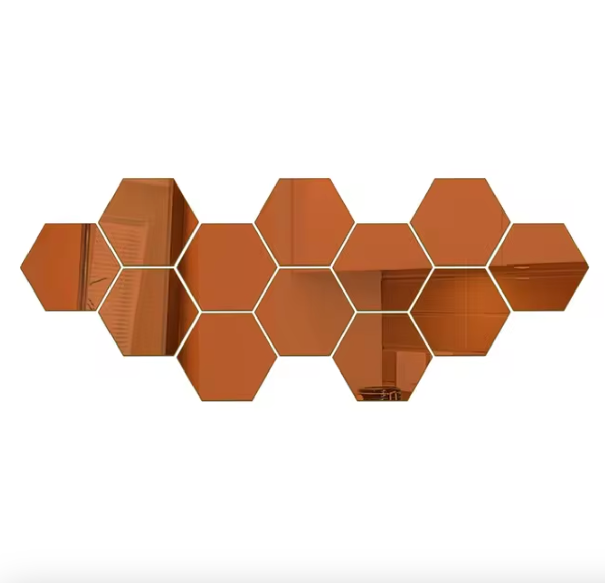 HexSpiegel™ – Elegante sechseckige Spiegelaufkleber