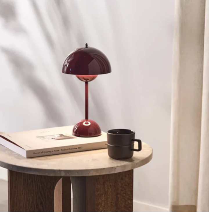 Touch-Tischleuchte Skandinavisches Design | Dimmbar in 3 Stufen, 8 Farben | Warmweißes LED-Licht ohne Blendung 10