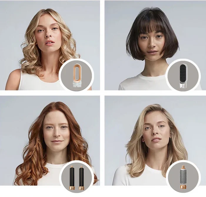 5-in-1-Warmluftstyler mit Coanda-Effekt | 5 Aufsätze für Locken, Glätten & Volumen | Schonendes Styling ohne Hitzeschäden 6