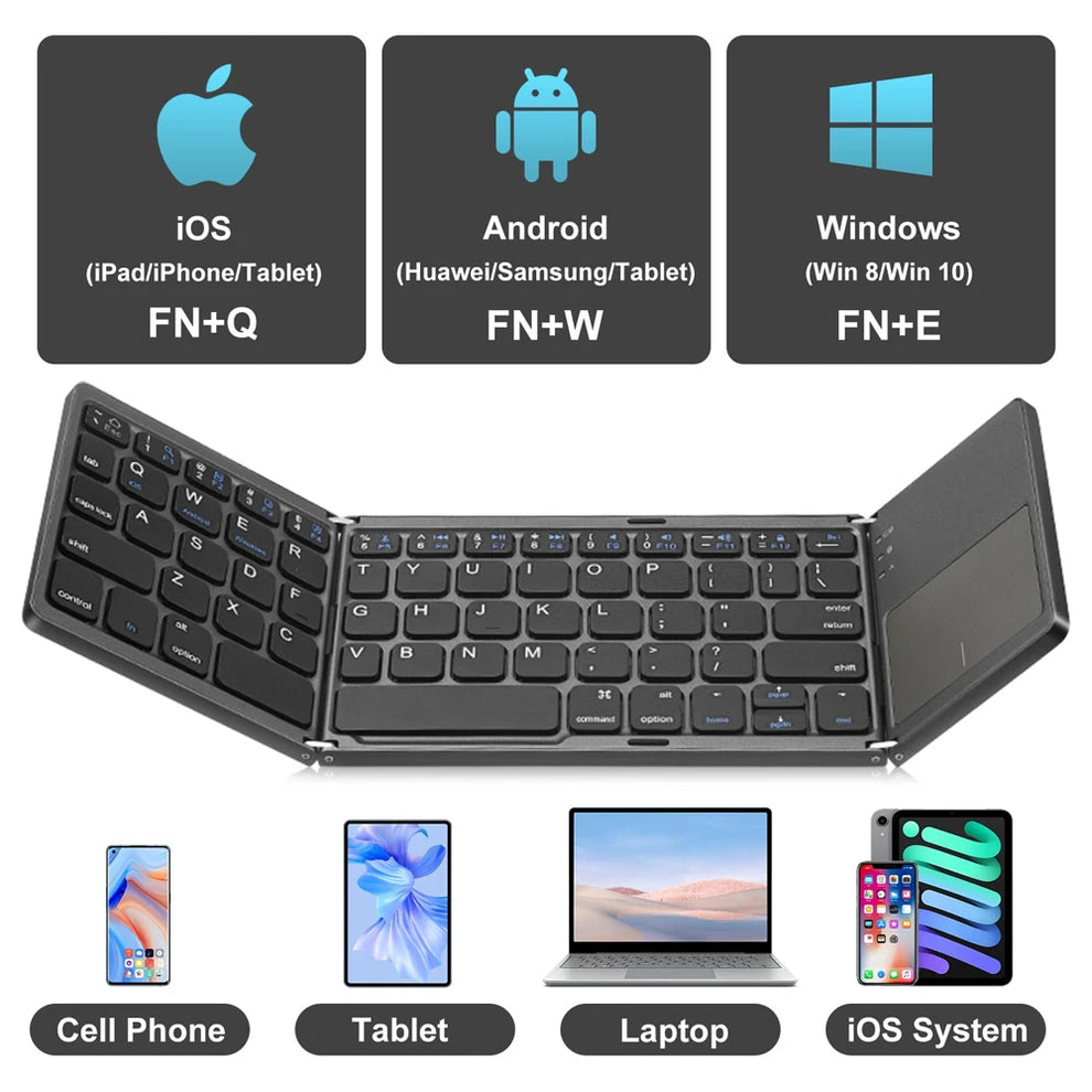 KeyPorta™ – Ultrakompakte tragbare Tastatur