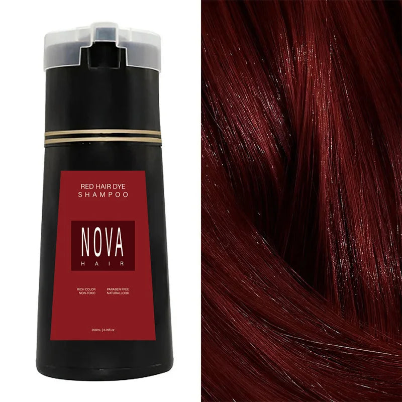 Farbshampoo gegen graues Haar 200 ml | Ohne Ammoniak, mit Ginseng & Ganoderma Extrakt | Deckt in 10 Minuten, hält bis 6 Wochen 10