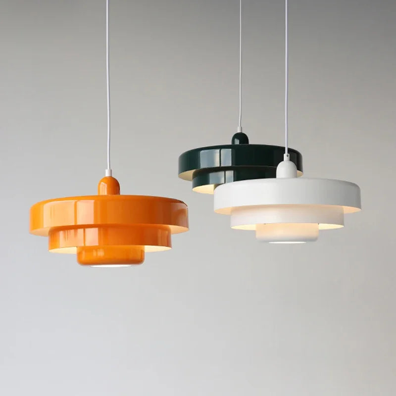 LED-Pendelleuchte Eisen Ø 35 cm, Höhe 21 cm | Geometrisch, 5 Farben wählbar | Warmweiss, Kaltweiss, Neutral, höhenverstellbar 1