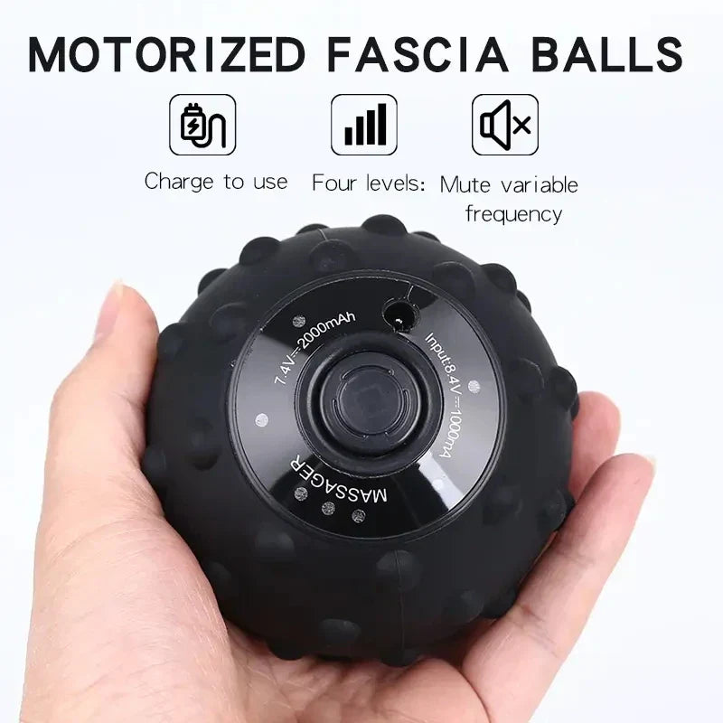 Vibrationsmassageball für Ganzkörpermassage | 4 Geschwindigkeiten & Wärmefunktion | Latexfreies Silikon, wiederaufladbar 3