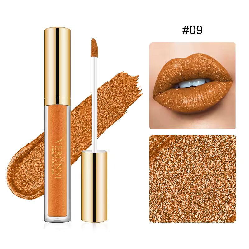 Liquid Lipstick Damen | Langanhaltender Glanz 12 Stunden ohne Abfärben | Mit Kamille & Sojaextrakt für gepflegte, weiche Lippen 9