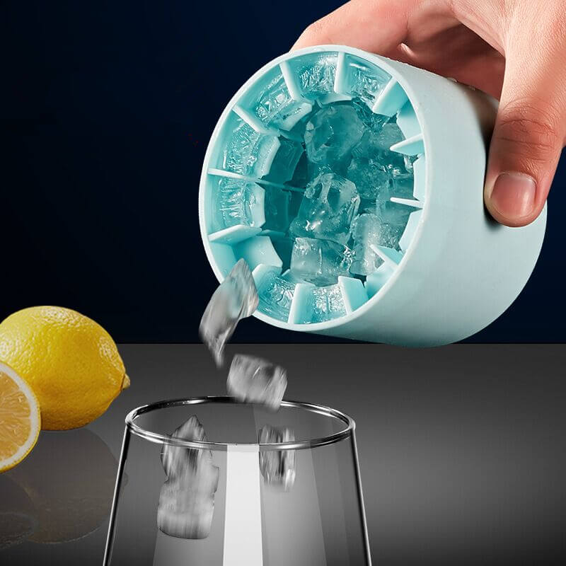 1+1 Gratis | IceFrozen™ – Tragbarer Silikon-Eiswürfelbereiter mit Deckel