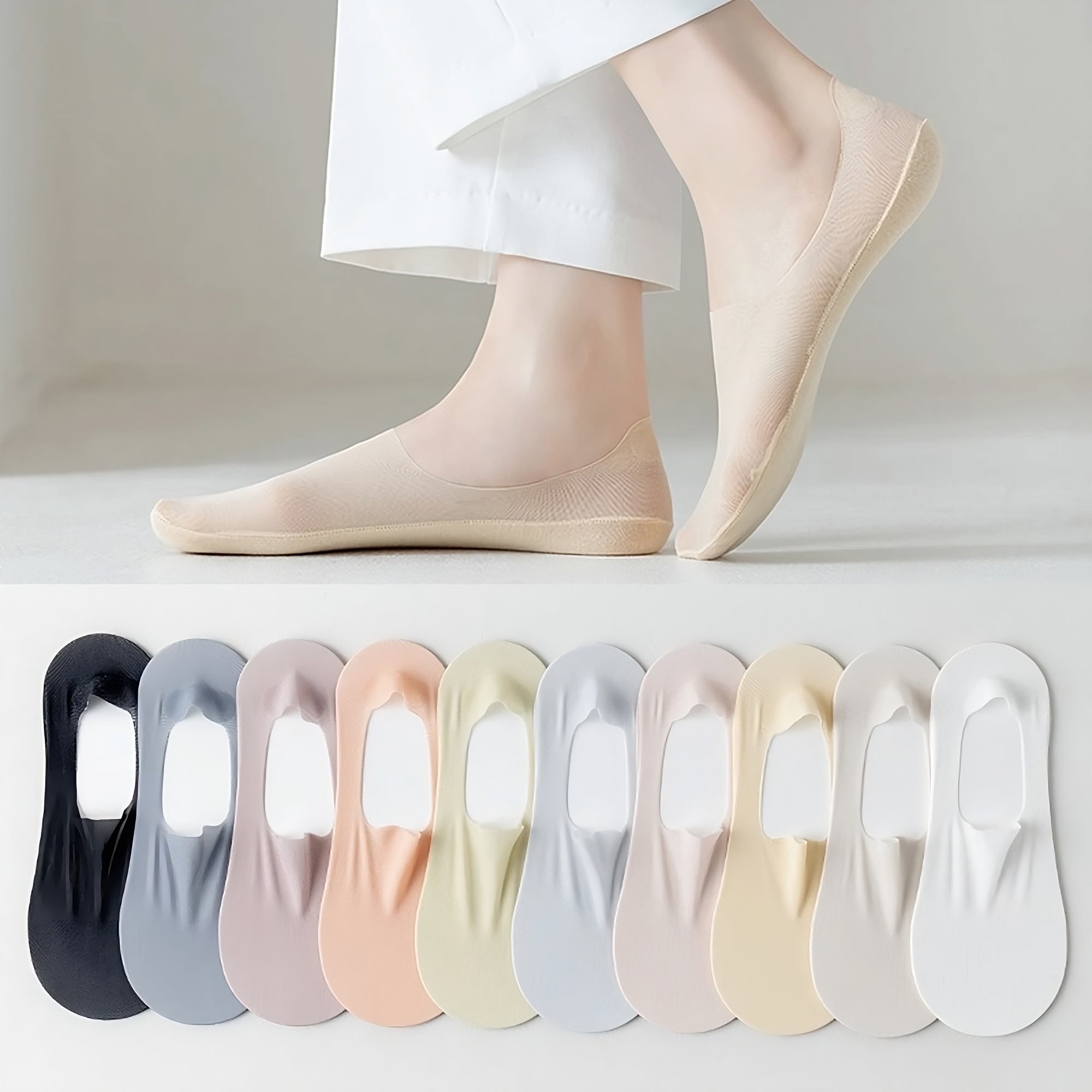 2+3 Gratis | StrideCool™ – Unsichtbare Socken aus Eisseide
