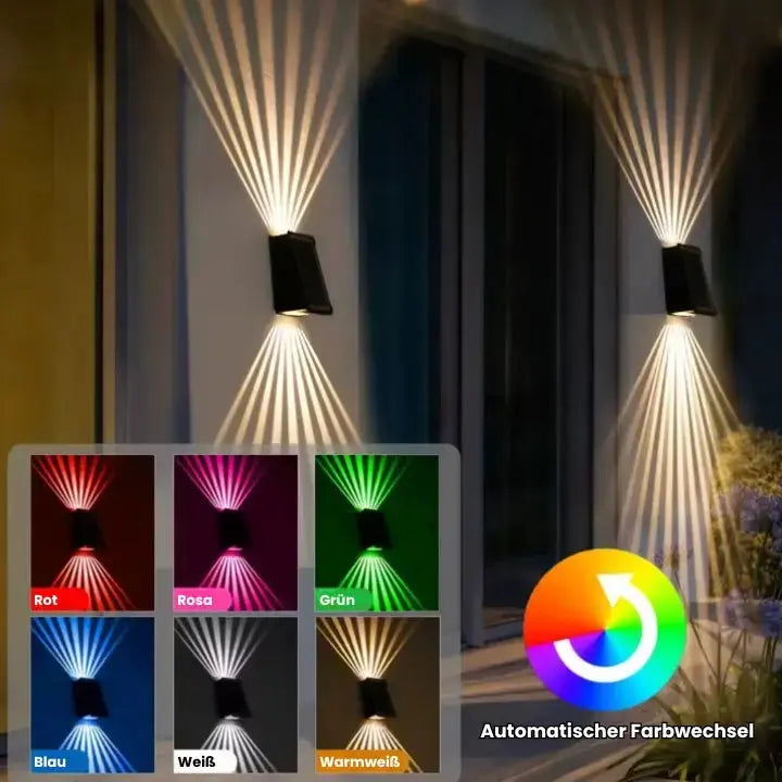 BeamLights™ – Wandleuchten für die Außen- und Innendekoration