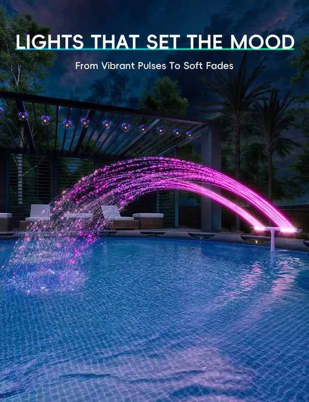 PoolFountainFun™ – Solar-LED-Poolfontäne