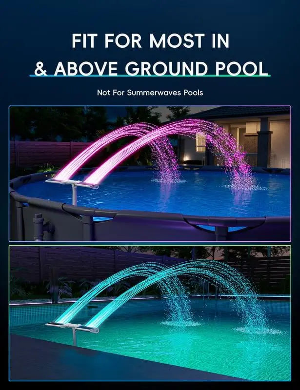 PoolFountainFun™ – Solar-LED-Poolfontäne