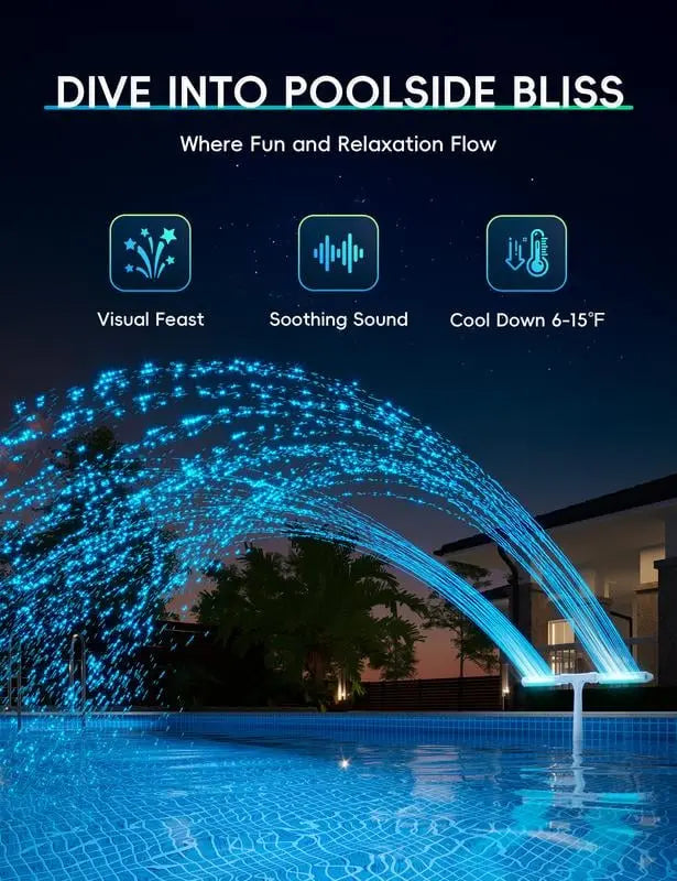PoolFountainFun™ – Solar-LED-Poolfontäne