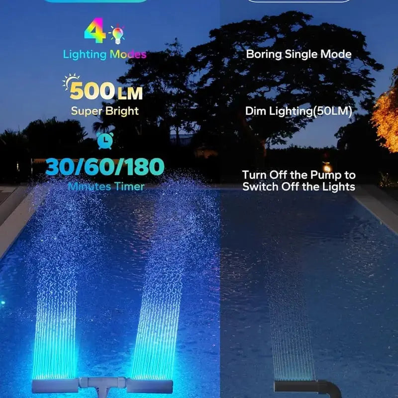 PoolFountainFun™ – Solar-LED-Poolfontäne