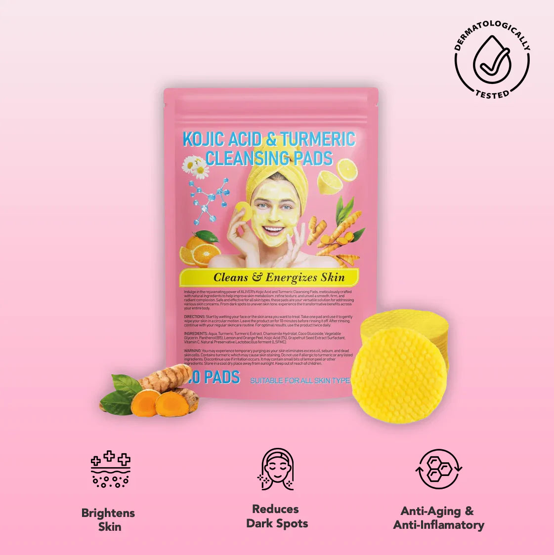 AcidEnergize™ - Kojisäure-Pads für strahlende Haut