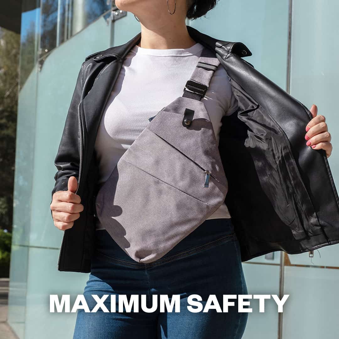 SafeCarry™ - Umhängetasche - Perfekt zum Reisen, Wandern und als Diebstahlschutz!