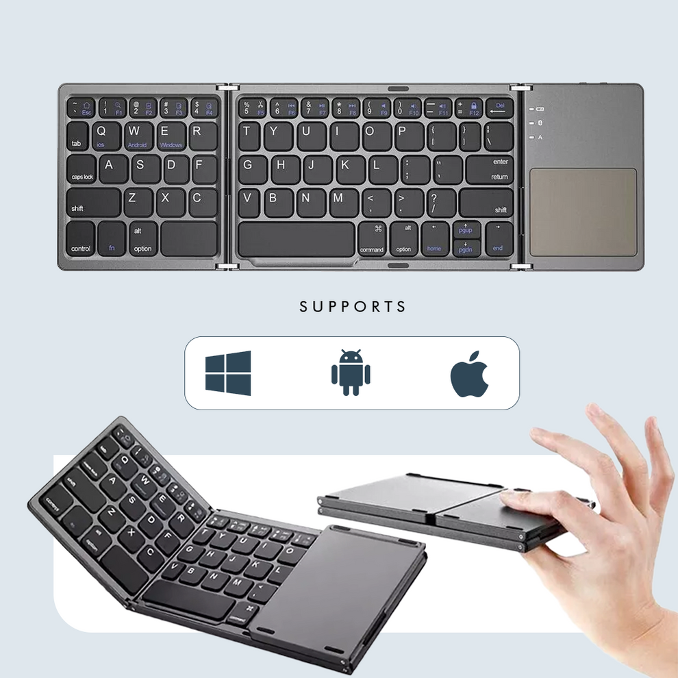 KeyPorta™ – Ultrakompakte tragbare Tastatur