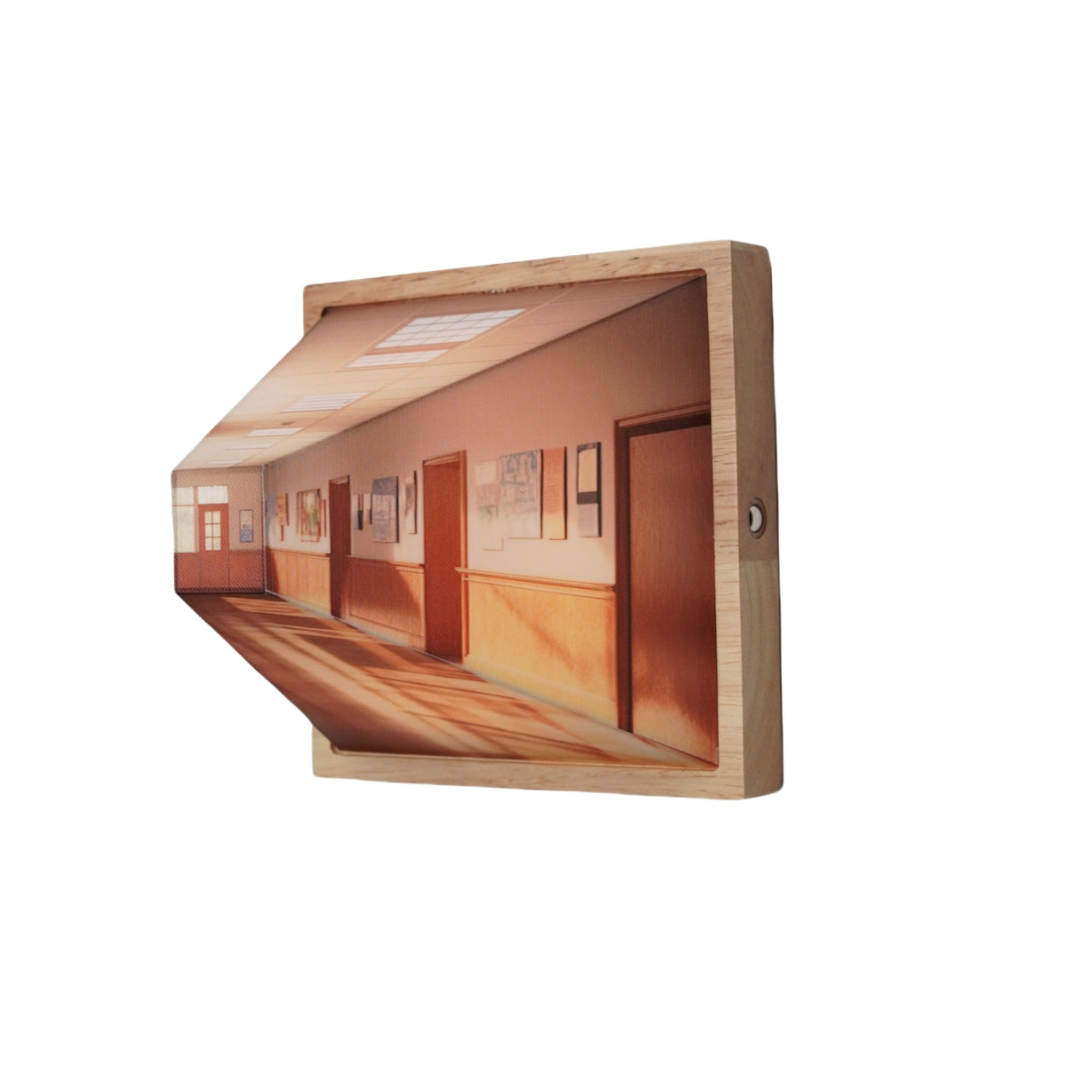 3D-Nachtlicht Massivholzrahmen | Kunstgalerie-Motiv mit 3 Lichtfarben | Kabellos & Wiederaufladbar für flexible Platzierung 7