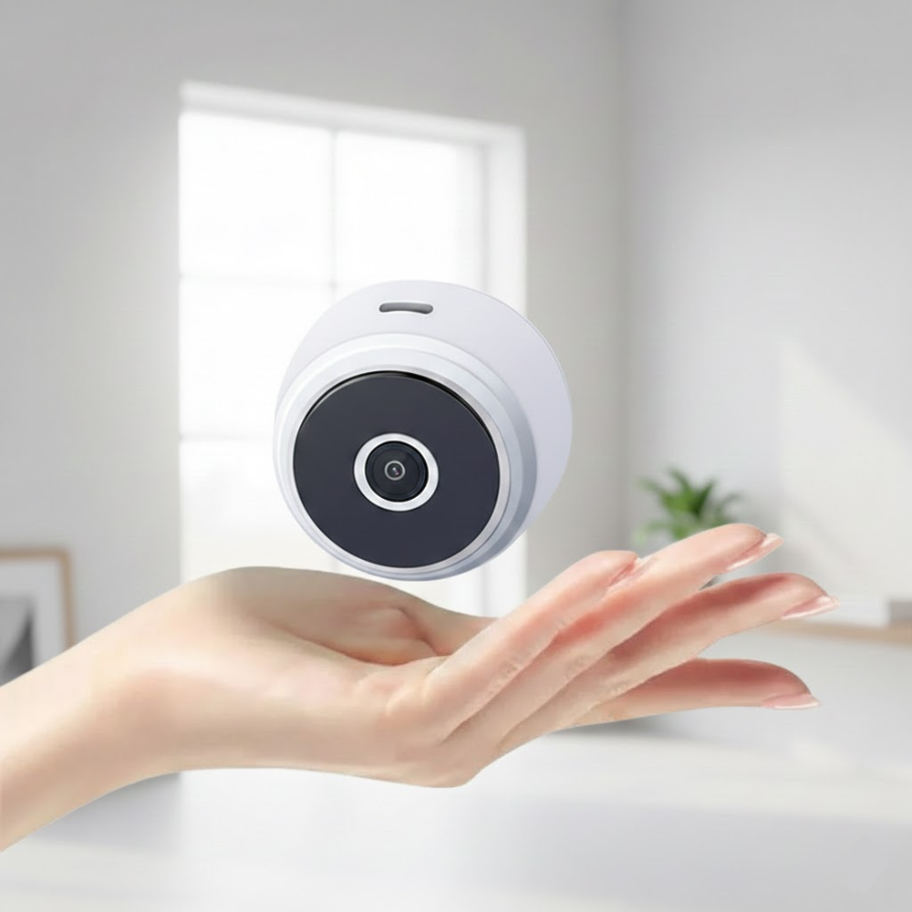 Überwachungskamera WLAN Mini | Nachtsicht & Live-Übertragung per App | Kompakt für Zuhause, Haustiere und Kinder 5