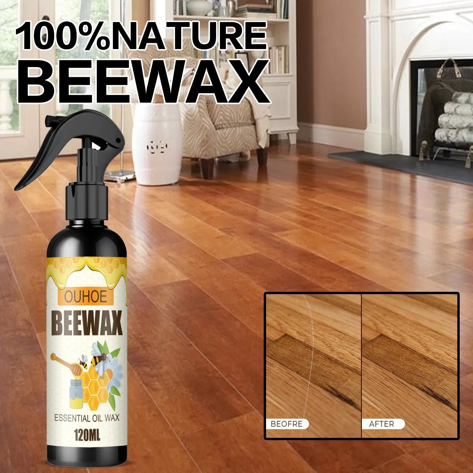 1+1 Gratis | WoodWax™ – Bienenwachs-Holzpolitur für Tiefenreinigung und Schutz