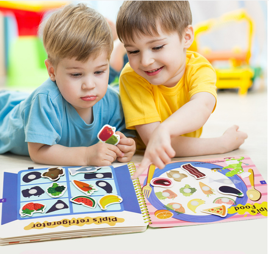 Booky™ - Beschäftigtes Buch für Kinder zur Entwicklung von Lernfähigkeiten