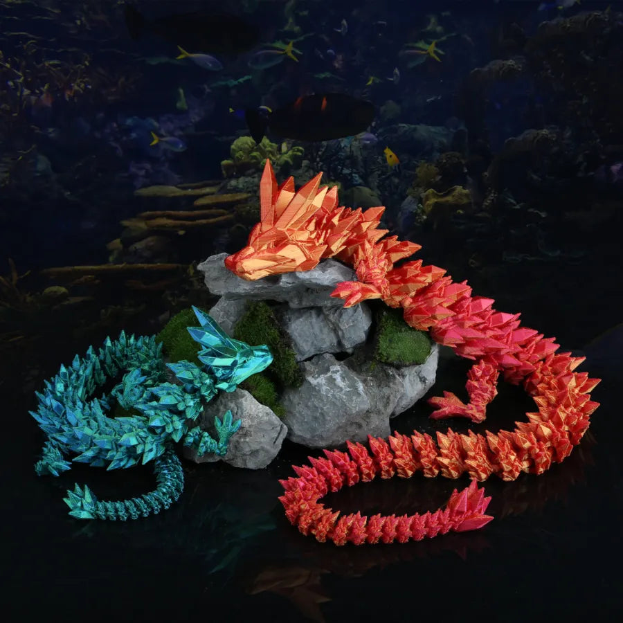 Dragy™ - 3D-gedruckter, gelenkiger Kristalldrache